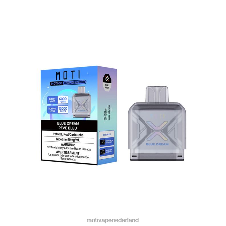 blauwe droom - Moti vape price - MOTI Go Pro wegwerpbare capsule 0L06N93