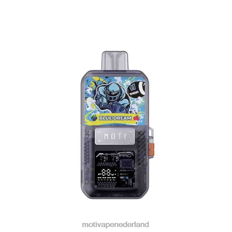 blauwe droom - Moti vape Amsterdam - MOTI Go Pro wegwerppod+apparaat 0L06N82