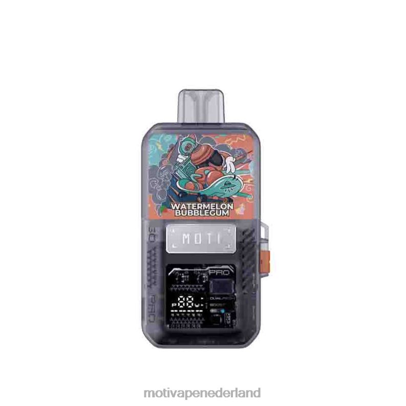 watermeloen kauwgom - Moti vape Nederland - MOTI Go Pro wegwerppod+apparaat 0L06N81