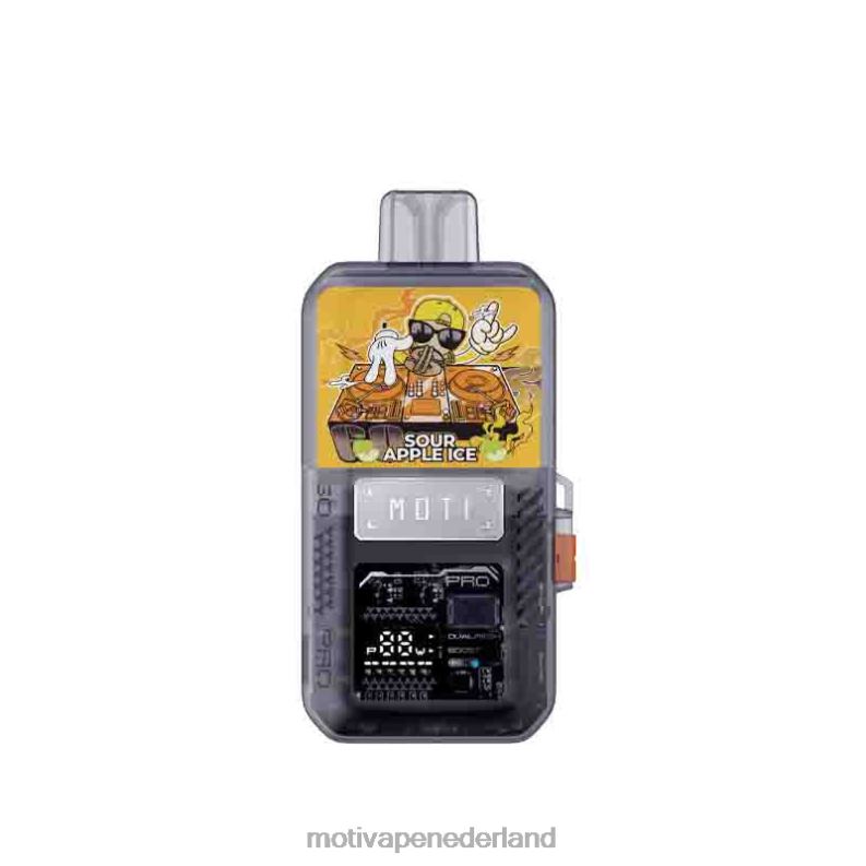 zuur appelijs - Moti vape kit Nederland - MOTI Go Pro wegwerppod+apparaat 0L06N77