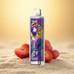 Uwin Crystal 10000 Puffs Aardbei Druif RGB Licht Mesh Coil