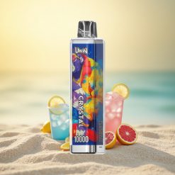 Uwin Crystal 10000 Puffs Blauwe Framboos Limonade met RGB-verlichting