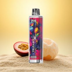 Uwin Crystal 10000 Puffs Passievrucht IJs RGB Verlichting 10.000 Puffs 18ml Mesh Coil