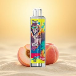Uwin Crystal 10000 Puffs Perzik Bes LED Mesh 18ml Type-C 650mAh