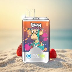 Uwin Crystal Twins 40000 Puffs Aardbei Framboos Kers Mr Blauw - 32ml Dubbel Aroma - 850mAh Oplaadbaar