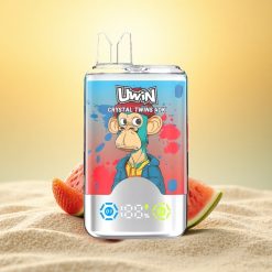 Uwin Crystal Twins 40000 Puffs Aardbei Watermeloen Citroen Limoen met 32ml en 850mAh