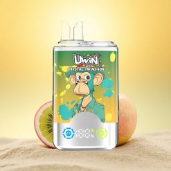 Uwin Crystal Twins 40000 Puffs Kiwi Passievrucht Guava Dubbele Appel 40000 Puffs 32ml Type-C
