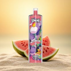 Uwin Shisha Hookah Crystal 20000 Puffs Watermeloen IJs 0% Nicotine 22ml Mesh Coil