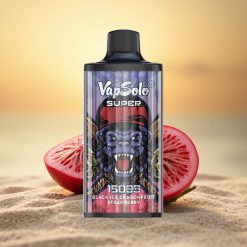 Vapsolo Super 15000 Puffs Zwarte IJs Drakenvrucht Aardbei 40ml 850mah Mesh Coil Type-C