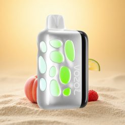 VOZOL RAVE 40000 Puffs Perzik Framboos Limonade met Beat-Synced Feestmodus en 20 Min Opladen