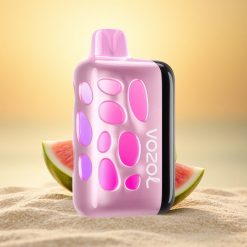 VOZOL RAVE 40000 Puffs Watermeloen IJs met Beat-Synced Feestmodus en 20 Minuten Opladen