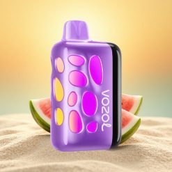 VOZOL RAVE 40000 Puffs Watermeloen Razz Rancher met Beat-Synced Party Mode en Eclipse Vaping Animatie